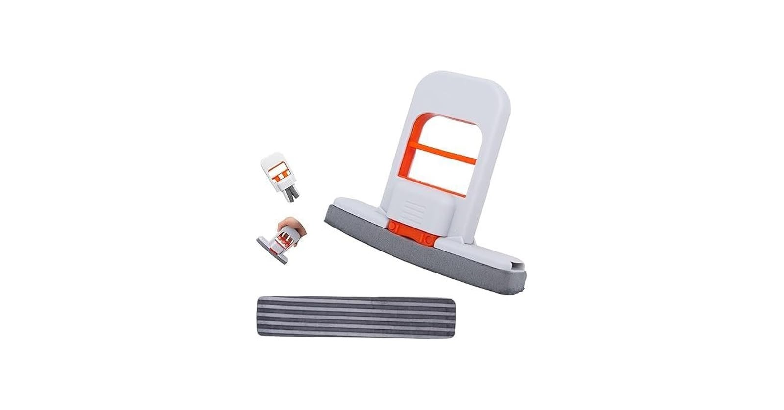 2-in-1 Foldable Glass Cleaning Squeegee & Surface Scraper